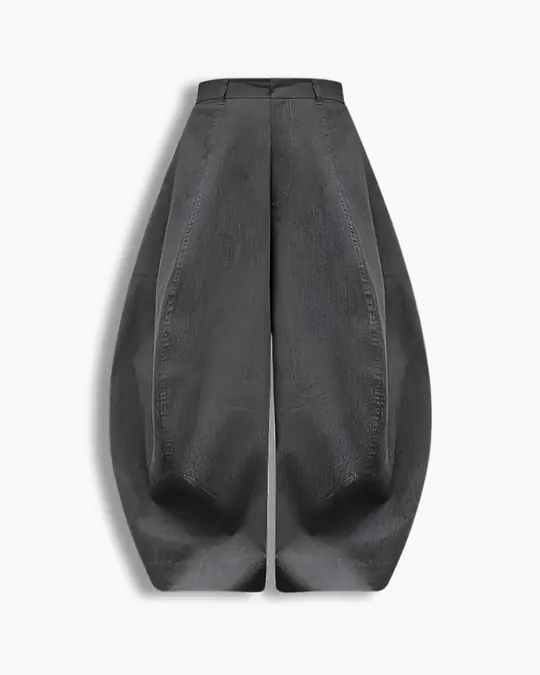 Balloon-Fit Pants — Gray, photo 1