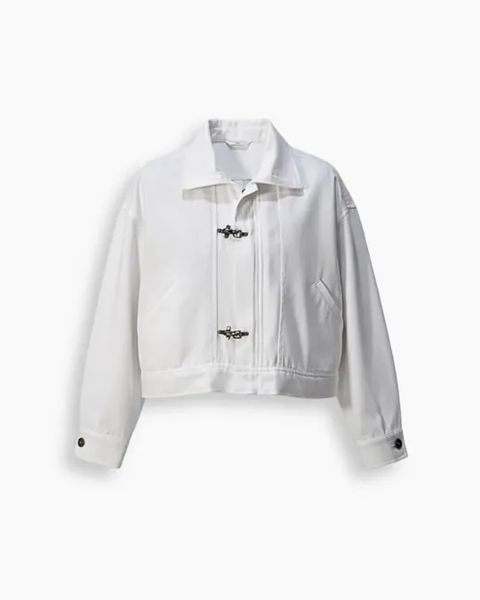 Zip-Up Shacket — White · Unisex, photo 1